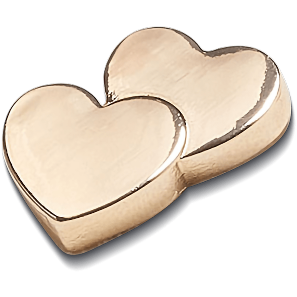 Gold Double Heart - Image 2