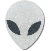 Glitter Alien Head