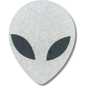 Glitter Alien Head