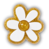 Gold and White Floral
