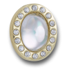 Tiny White Circle Gem