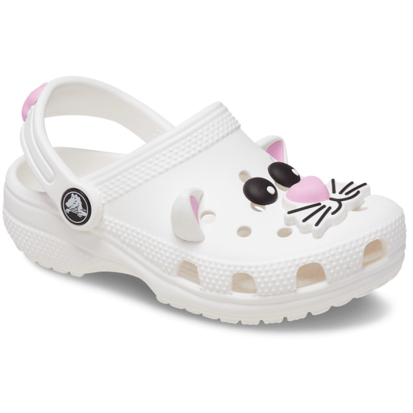 Toddlers Classic I AM White Cat Clog - Image 5